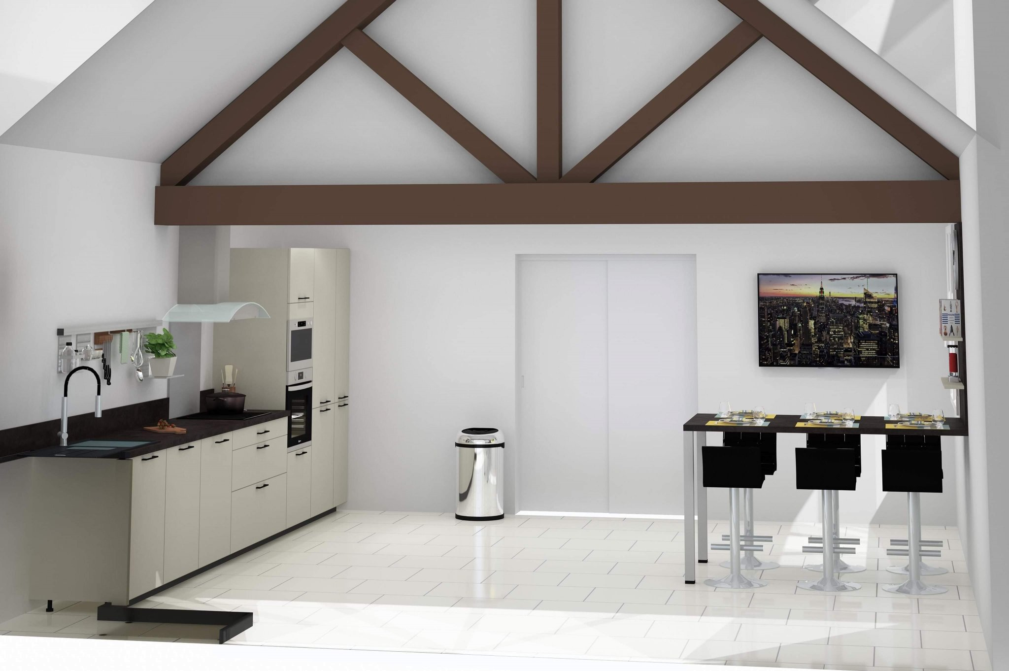 Photo de projection pour la cuisine